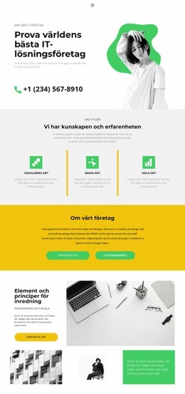 Modern IT-Marknad - Enkel HTML-Mall