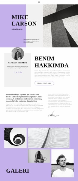 Mimar Özgeçmiş - Özelleştirilebilir Profesyonel Tek Sayfalık Şablon