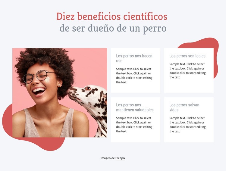 Beneficios de tener un perro Diseño de páginas web