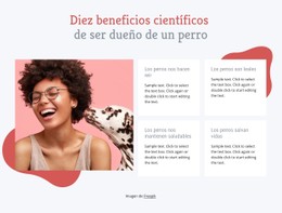 Beneficios De Tener Un Perro Plantilla CSS De Tabla