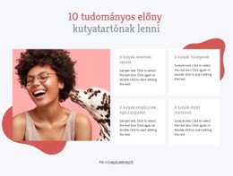 A Kutyatartás Előnyei - HTML Sablon Kód