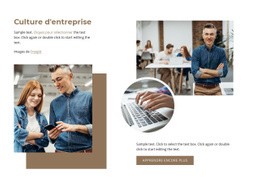 Culture D'Entreprise - HTML Website Maker