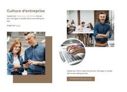 Culture D'Entreprise - Modèle HTML5 Réactif