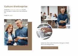 Superbe Modèle HTML5 Pour Culture D'Entreprise