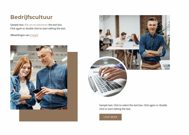 Bedrijfscultuur Html Website Builder