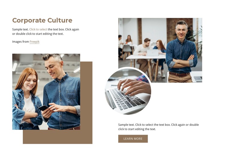 Corporate culture Static Site Generator