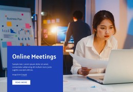 Online Meetings Tools Table CSS Template