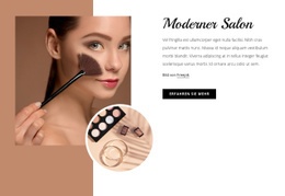 Modernes Make-Up Studio - HTML-Vorlagencode