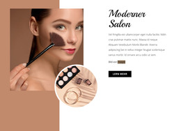 Ein Exklusives Website-Design Für Modernes Make-Up Studio