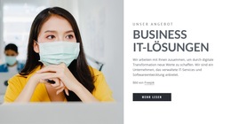 Business-IT-Lösungen – Website-Design-Vorlage