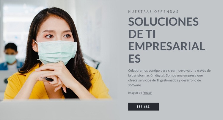 Soluciones de TI empresarial Plantilla Joomla