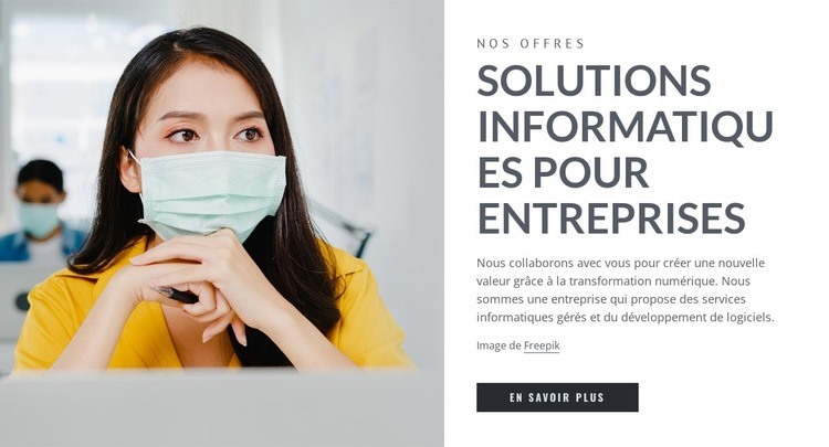 Solutions informatiques d'entreprise Conception de site Web