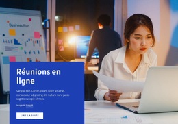 Outils De Réunions En Ligne - Créateur De Sites Web Réactifs