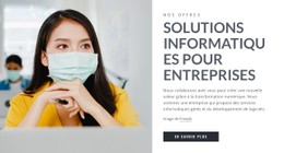 Solutions Informatiques D'Entreprise Modèle De Site