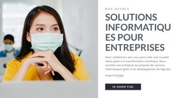 Solutions Informatiques D'Entreprise – Modèle De Site Web HTML