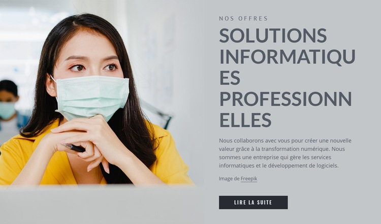 Solutions informatiques d'entreprise Thème WordPress