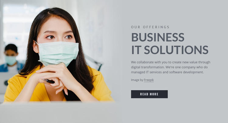 Business IT solutions Homepage Design