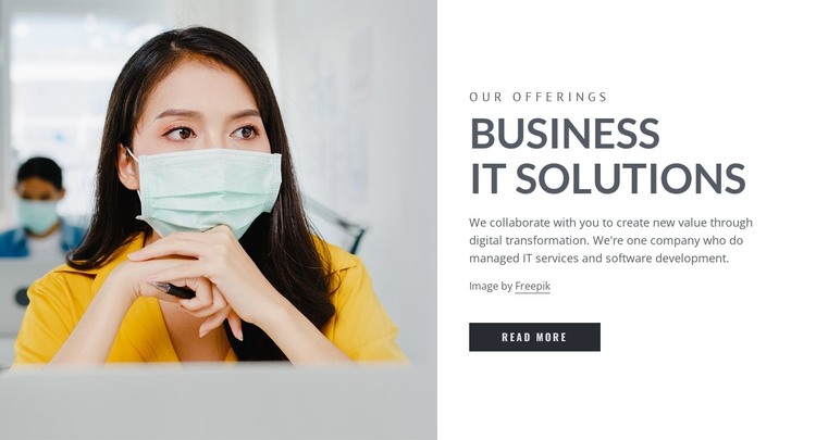 Business IT solutions HTML Template