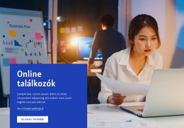 Online Találkozóeszközök Táblázat CSS Sablon