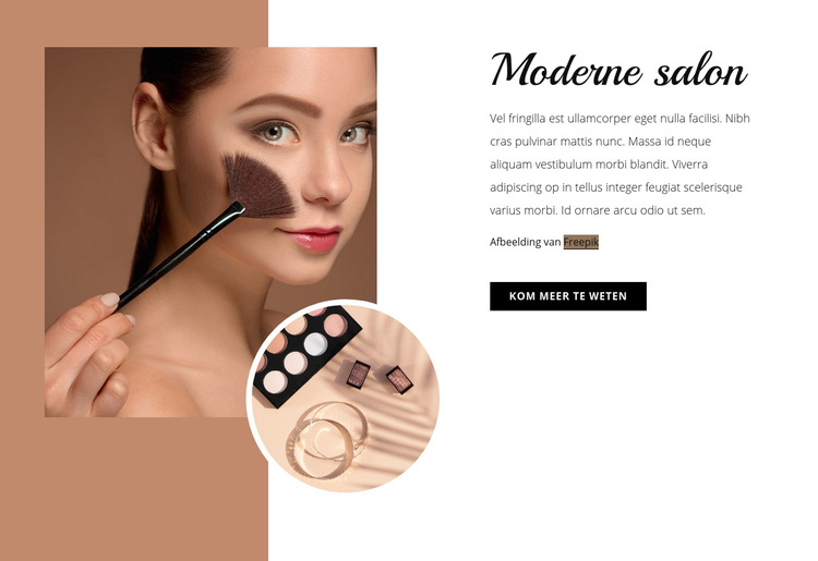 Moderne make-up studio Html Website Builder