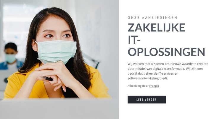 Zakelijke IT-oplossingen Website ontwerp