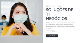 Soluções De TI Para Negócios - Modelo De Site HTML