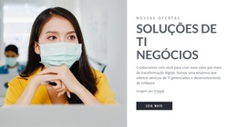 Soluções De TI Para Negócios - Modelo De Design De Site