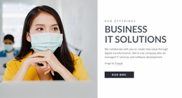 Business IT Solutions - Website Mockup Inspiration