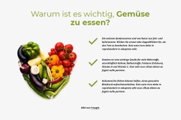 Exklusive HTML5-Vorlage Für Bestes Gemüse Zum Täglichen Essen