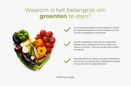 Multifunctionele Landingspagina Voor Beste Groenten Om Dagelijks Te Eten