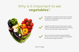 Bootstrap HTML For Best Vegetables To Eat Daily