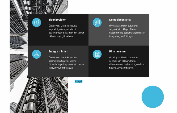 Aileye ait inşaat firması Web Sitesi Mockup'ı