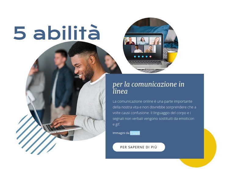 Comunicazioni in linea Modello CSS