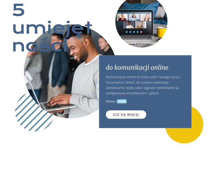 Komunikacja online Szablon Joomla