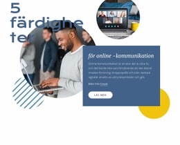 Online Kommunikation Enkel HTML CSS-Mall