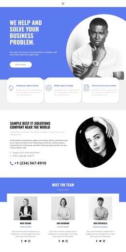 Business Page Design - Joomla Website Builder