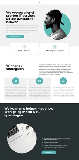 Markt Van Nieuwe Technologieën - Mockup Voor Psd-Website