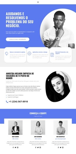 Design De Página De Negócios - Design De Site Profissional