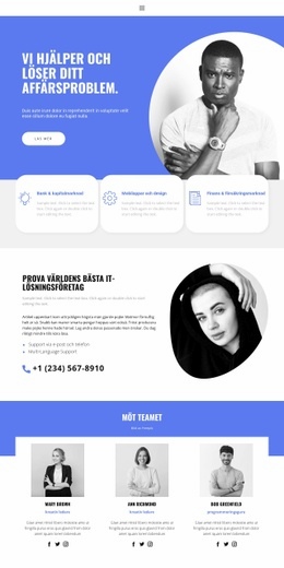 Design För Affärssidor - Enkel Webbplatsmall