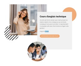 Conception De Site Prête À L'Emploi Pour Cours D'Anglais Technique