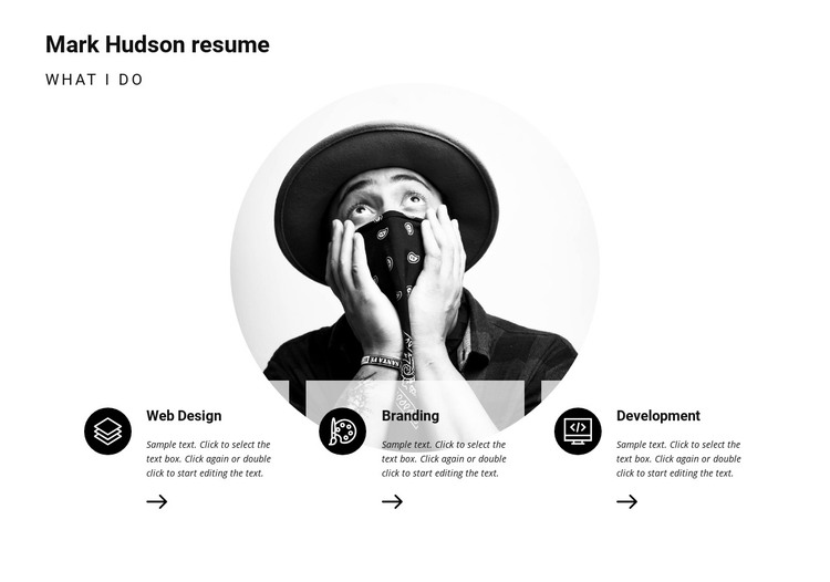 My resume Homepage Design