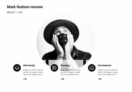 My resume - Html Code Example by Nicepage