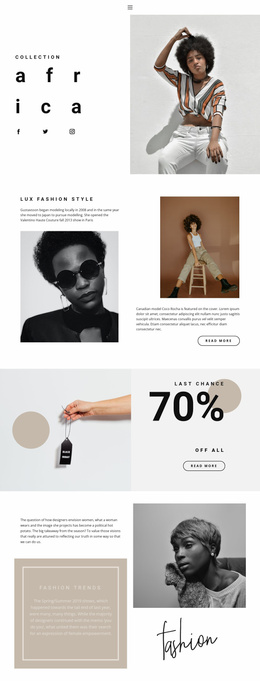 Fashion Ideas And Advance - Website Template Free Download