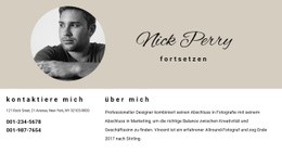 Lebenslauf Und Kontakte – Gebrauchsfertige HTML5-Vorlage