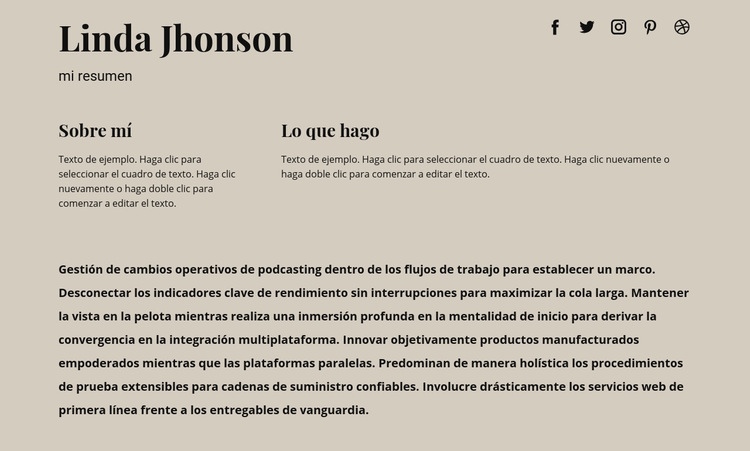 Algo de información sobre mi Plantilla CSS