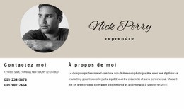 La Meilleure Conception De Site Web Pour CV Et Contacts