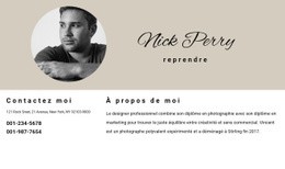 CV Et Contacts – Modèles De Conception De Sites Web