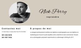 CV Et Contacts Modèle Premium