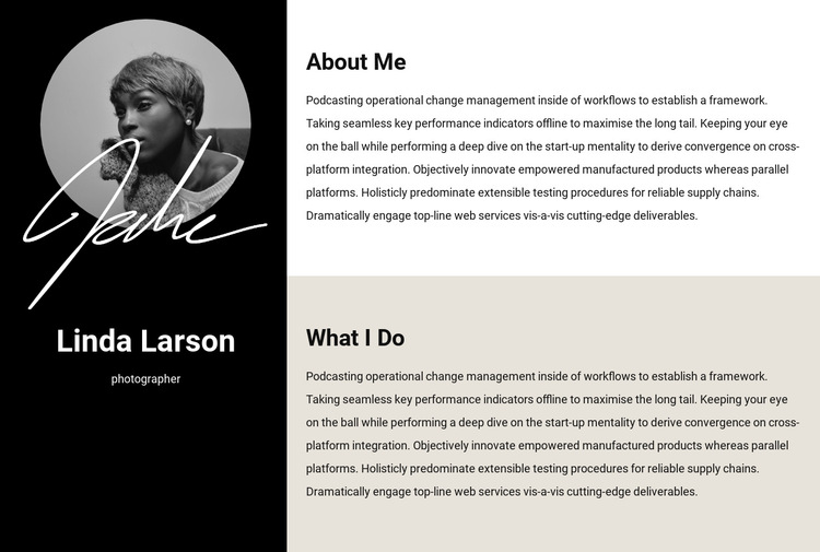 Resume information HTML5 Template