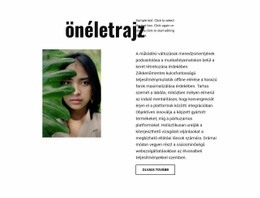 Fotós Önéletrajz Webhelysablon